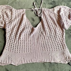 Women's crochet crop top
